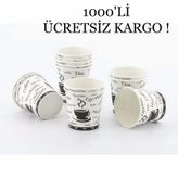 Kağıt Bardak Karton Bardak 6 Oz 1000'li