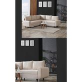 Kagu Corner Flavia Plus Köşe Takımı - Açık Krem