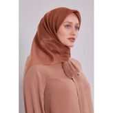 Kahve Çift Renk Kehribar Eşarp
