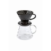 Kahvehanem V60 02 Kahve Demleme Tanışma Seti - Siyah (dripper + 600 Ml Kahve Sürahisi)
