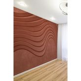 Kahverengi Dalgalı Modern Tek Parça Tekstil Duvar Kağıdı, 100 x 100