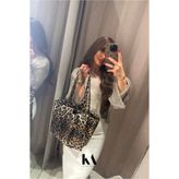 KaiAtelier Leopard Küçük Boy Shopper Çanta