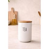 KaiHome Bambu Vakum Kapaklı 800ml Tea(çay) Kavanozu
