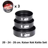 Kaiser Classic Kelepçeli Kek Kalıbı 20 - 24 - 26 Cm.