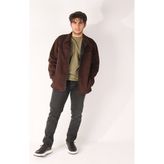 Kaizer Denim Erkek Oversize Ceket - L - Acı Kahve