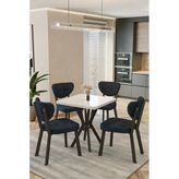 Kaktüs Avm Mutfak Masası Takımı | 4 Kişilik Masa Sandalye Takımı | Balkon Masası | Cafe Masa Takımı-70X70