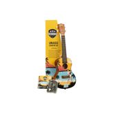 Kala Elvis Blue Hawaii Concert Ukulele Eğitim Seti