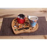 Kalbim Büyük Boy Sunum Tabağı - Servis Tabağı - Bambu Tabak