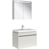 Kale 610100200490 Idea 2.0 80 cm Parlak Beyaz Tek Çekmeceli Banyo Dolabı