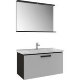 Kale Gris 100 cm Banyo Dolabı Takımı