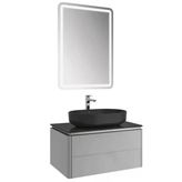 Kale Lotus Banyo Dolabı Takımı 80 cm Gri