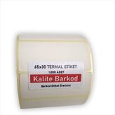 Kalite Barkod 65X30 Termal Etiket | Rulo Barkod Etiketi