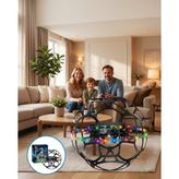 Kaliteyi Bul El Sensörlü Uçan Top LED Işıklı Mini Drone - Siyah