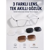 Kaliteyi Bul Kontrollü Değiştirilebilir Yapay Zeka Destekli Akıllı Gözlük Dahili Kameralı - Çok Renkli