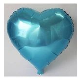 Kalp Mavi 18 inç Folyo Balon