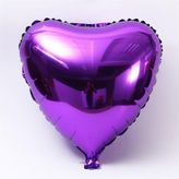 Kalp Mor 24 inç Folyo Balon