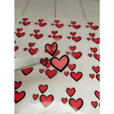 Kalp Sticker Etiket Şeffaf 4 cm 70 adet