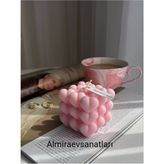 Kalpli Buble Mum 1 Adet Pembe
