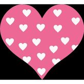 Kalpli Pembe Kalp Duvar Stickerı