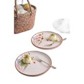 Kalpli Soft Bloom Nordic 4'Lü Pasta & Sunum Tabağı 22 Cm