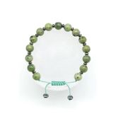 Kanada Yeşim Doğal Taş Makrome Örme Bileklik