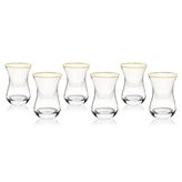 Kanat Desenli Çay Bardağı 6'lı Set