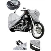 Kanuni Leopard Gri Motosiklet Brandası Arka Çanta Uyumlu
