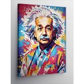 Kanvas Tablo Albert Einstein Pop Art