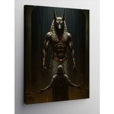 Kanvas Tablo Antik Mısır Tanrısı Anubis