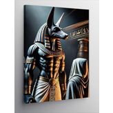 Kanvas Tablo Anubis Ve Mısır Figürü, 100 x 140
