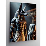 Kanvas Tablo Anubis Ve Mısır Figürü
