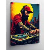 Kanvas Tablo Dj Ve Kırmızı Şapka