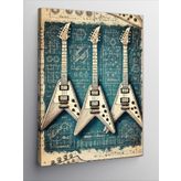 Kanvas Tablo Klasik Elektro Gitarlar
