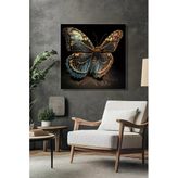 Kanvas Tablo Modern Monarş Kelebeği Kare Duvar Tablosu - 475