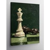 Kanvas Tablo Satranç Ve Mat Hamlesi, 50 x 70