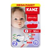 Kanz Bebek Bezi Mega Mini 2 Beden 3-6 Kg