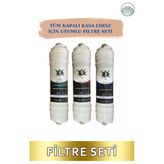 Kapalı Kasa 12 Inç Su Arıtma Cihazı Filtresi 3 Lü Set