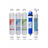 Kapalı Kasa 12 Inç Su Arıtma Cihazı Filtresi 5 Aşamalı 80 Gpd King Membranlı Inline Filtre Seti
