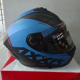 Kapalı Kask Axxıs Mat Mavi Siyah Xl