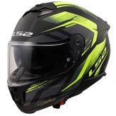 Kapalı Kask Ls2 Stream 2 Fury Mat Siyah Gri Neon Sarı Orjinal Vizörlü L