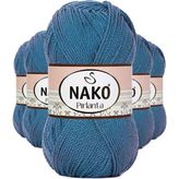 Kapamarka 5 Adet Pırlanta Amigurumi El Örgü Ipi Yünü Turkuaz 3409 - Nako