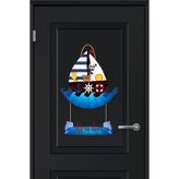 Kapbirhediye Bebek Odası Ahşap Kapı Süsü Gemi