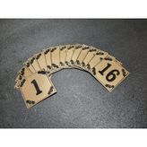 Kapı Numarası 6X6 Cm Yapışkanlı No 1'Den 16 E