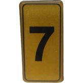 Kapı Numarası No-7 Silikonlu Yapışkanlı - 10'li Paket