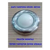 Kapı Pencere Kolu Stoperi Tampon Krom