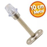 Kapi Stoperi Tamponu 10 Cm Krom Metal Kapi Durdurucu Tutucu Vidali Kapi Stopu Silikonlu
