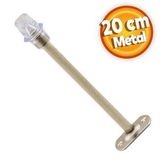 Kapı Stoperi Tamponu 20 Cm Krom Metal Vidalı Kapı Durdurucu Tutucu Kapı Stopu Silikonlu