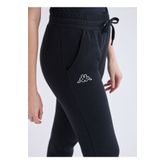 Kappa 371E82W005 W Logo Theek Slim Normal Bel Lastikli Fit Düz Siyah Kadın Eşofman Altı