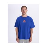 Kappa Chibaf Tee Erkek Mavi Oversize Fit Tişört
