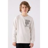 Kappa Erkek Çocuk Beyaz Sweatshirt - 7 - 8 Yaş